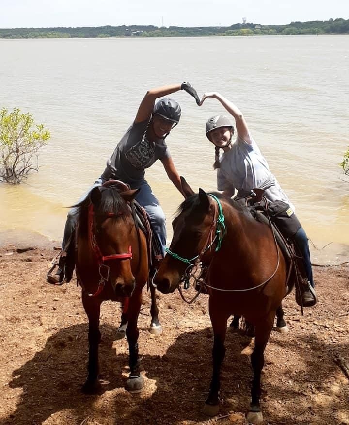 Riders Making a Heart